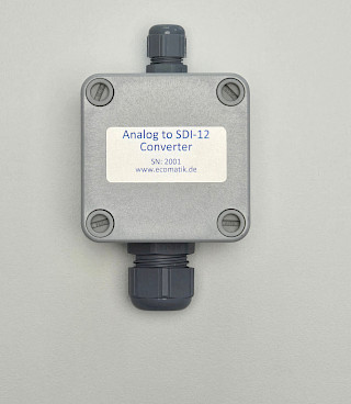 Analog-zu-SDI-12-Konverter, alleinstehend, 2 Kanäle zum Anschuss analoger Sensoren